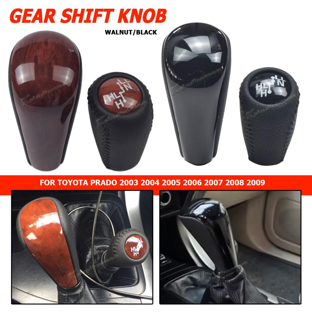 Wooden Color Automatic Transmission Gear Shift Knob For Toyota Land Cruiser Prado FJ150 FJ120 2003-2009 Accessories
