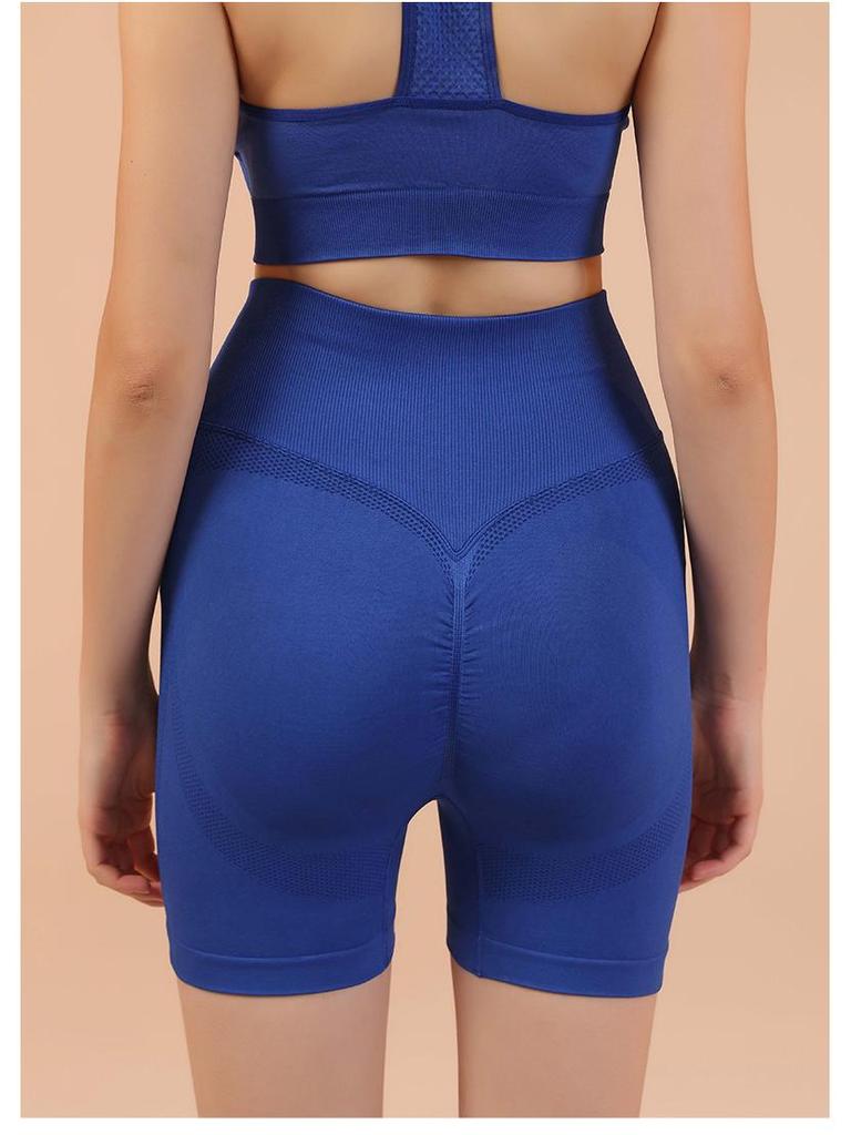 Shorts de Yoga Sans Coutures Taille Haute Ventre Plat