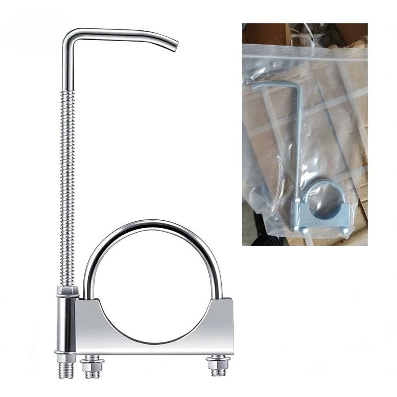 

Сверхпрочный хомут выхлопной трубы из нержавеющей стали 2,5 дюйма 3 дюйма с крюком для подвески для заднего глушителя Универсальный кронштейн для крепления автомобиля грузовика