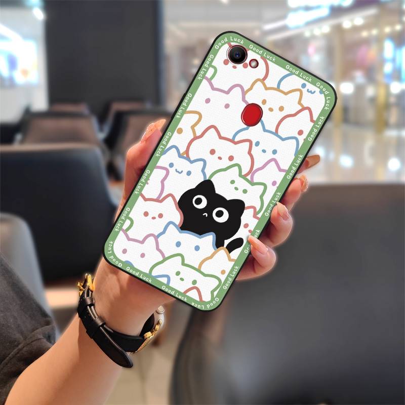 Anti-dust Cartoon Phone Case For OPPO F7 Graffiti Soft Case Silicone Protective Dirt-resistant Anti-knock Full Wrap TPU