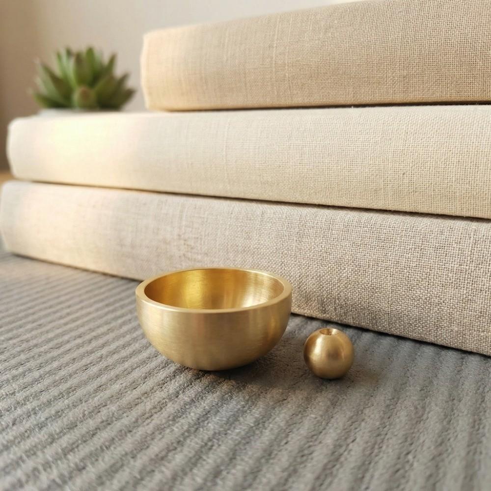 Sanskrit Meditation Sound Bowl Handmade Brass Brass Singing Bowl Mini Singing Bowl  Sound Healing