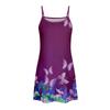 Women's Slim Fitting Dress Fashion Printed Round Neck Pocket Sling Strap Dress