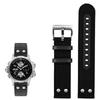 Nylon+Leather Watchband For Sei-ko Hamilton Khaki Aviation Beyond Wind Series Canvas with Rivet Military Watch Band Strap 22mm