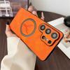 PU Leather Deer Head Magnetic Case for Samsung Galaxy S26 Ultra S25 Fe S23 S22 Plus S26+ Magsafe Mac Safe Shockproof Phone Cover