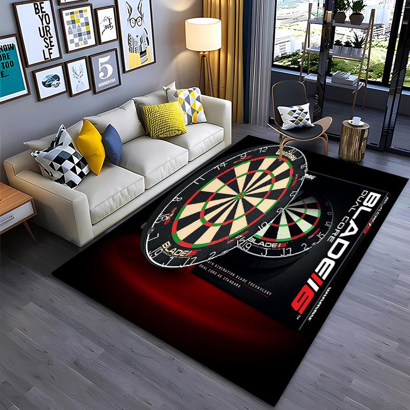 Dart Target Carpet for Living Room Bedroom Hallway Long Strip Alfombra Anti-slip Soft Area Rug Sofa Doormat Home Decor Tapete HD