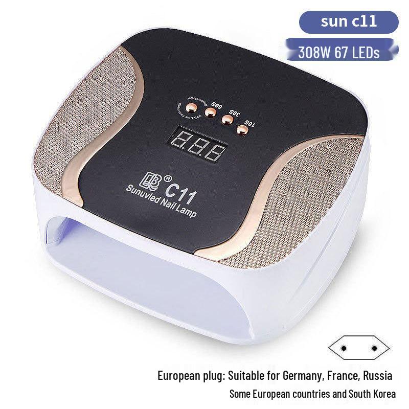 256W High Power UV/LED Dual Light Nail Curing Lamp