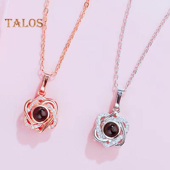 Bildehalskjede Personlig Fotoprojeksjonshalskjede Minnesmerke Valentinsdag Bursdagsgaver til Kone Kjæreste