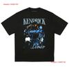 K DOT T SHIRT Vintage Rap Tee Streetwear Hip Hop Band Graphic Merch Y2k Vintage Washed Unisex Comfortable Breathable Homme