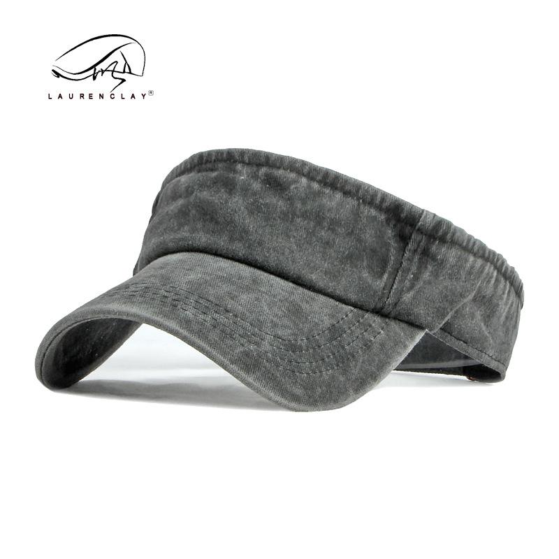 Hat Washed cotton empty top hat Men's and women's summer sun protection peaked cap Baseball cap