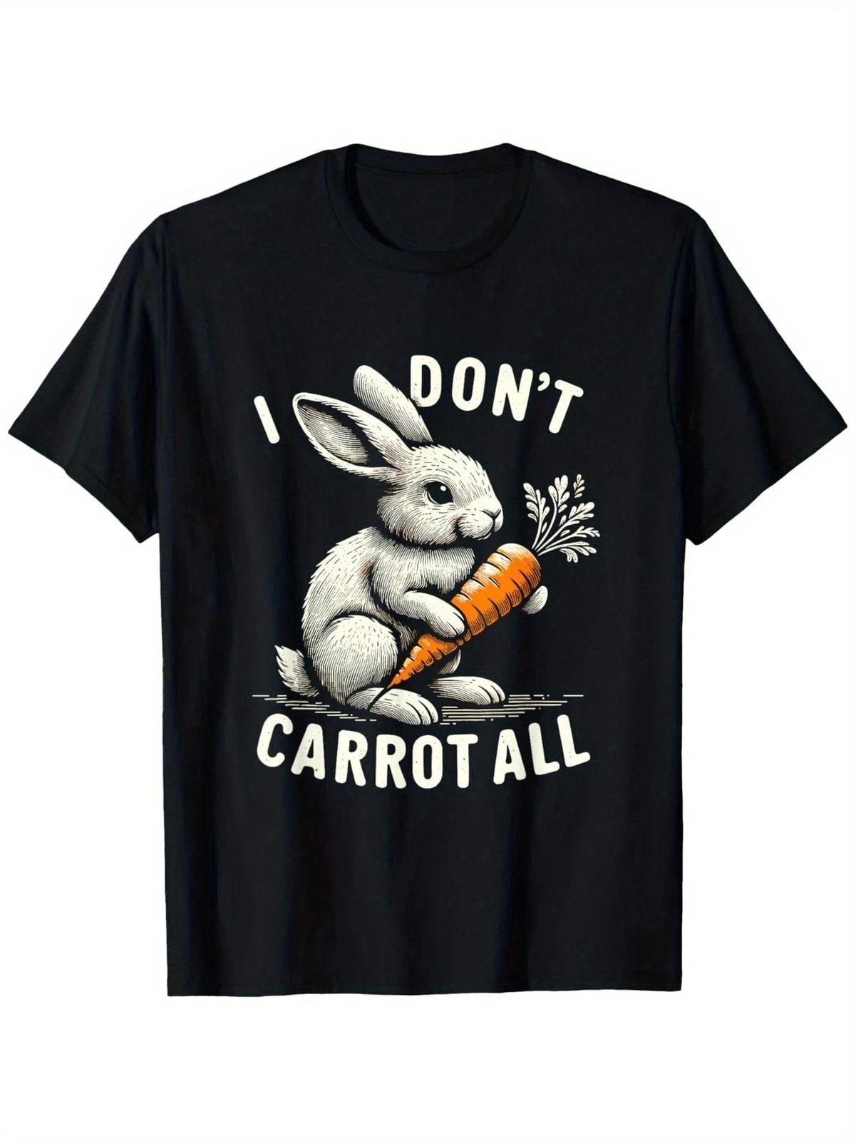 I Don t Eat Carrots Funny Easter Bunny Graphic T shirt Cute Rabbit Humor Tee 3XL