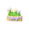 Hyacinth Multi-leaf Small Figurine, Cartoon Mini Car, Center Console Decoration, Strawberry Cute Car Accessory Figurine