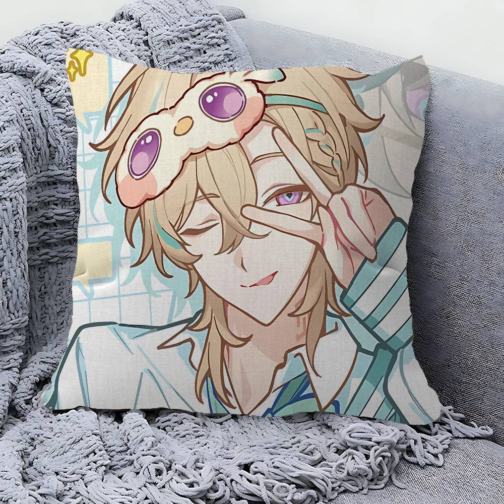 Game Honkai Star Rail Aventurine Pillow Gift Home Office Decoration Bedroom Sofa Car Cushion Cover Case X