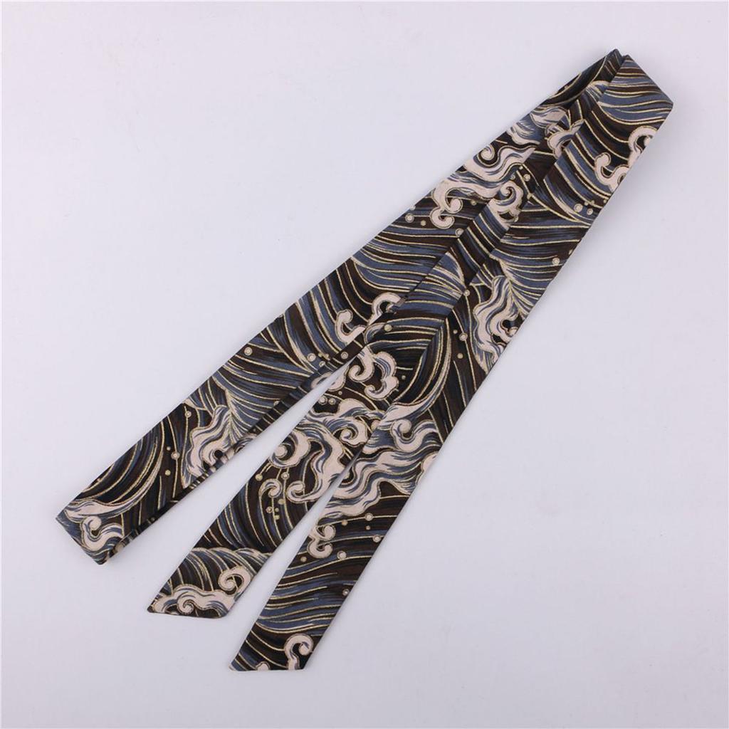 Chinese Hair Band Hanfu Clothing Headdress with Cloud Pattern Wide Headband with Chinese Crane Flower Pattern