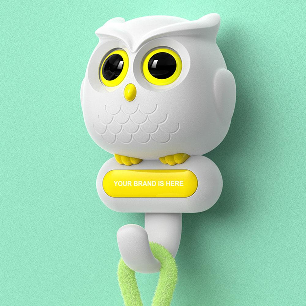 Fashion Blinking Owl-Shape Hook Multipurpose Key Chain Hanging Hook Wall Storage Rack Kitchen Bathroom Organizer