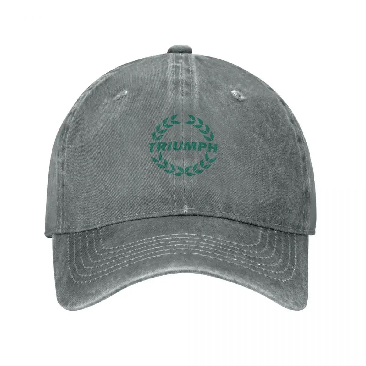 The best product for you Vintage Triumph Logo Baseballpetten Mode Denim Hoeden Outdoor Verstelbare Pet Sport Baseball Cowboyhoed voor Mannen Vrouwen Adjustable