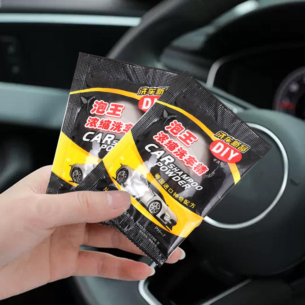 Car Washing Decontamination Concentrated Powder Strong Essence Foam Cleaner Shampoo Automobiles Windshield Wash Accessories