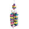 WTEMPO Building Blocks Toys For Small Medium And Large Parrots Pet Rainbow Bite String Toys Ladders 