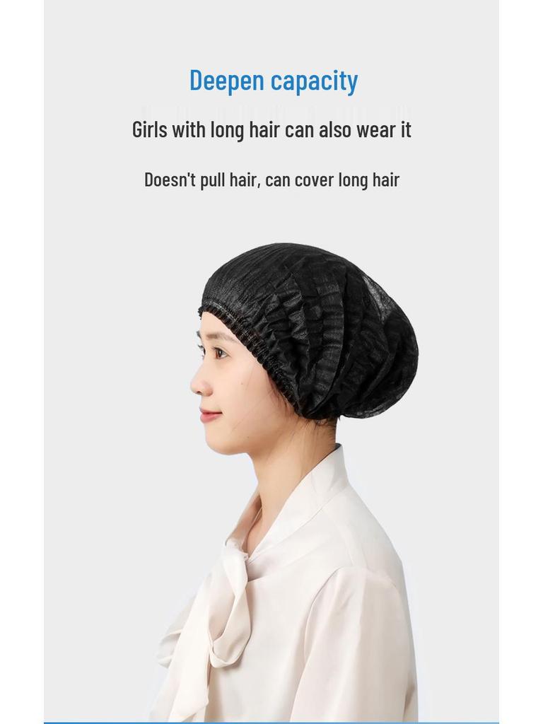 Disposable Dustproof Kitchen Hair Net Cap - Non-woven Fabric, Thickened, Anti-Hair Loss for Chefs & Catering