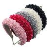 FG973 Harmonischer Ring Imitation Perle Damen Handgemacht Perlen Mehrfarbig Europäischer Amerikanischer Stil Barock Schwammperle Haarreif
