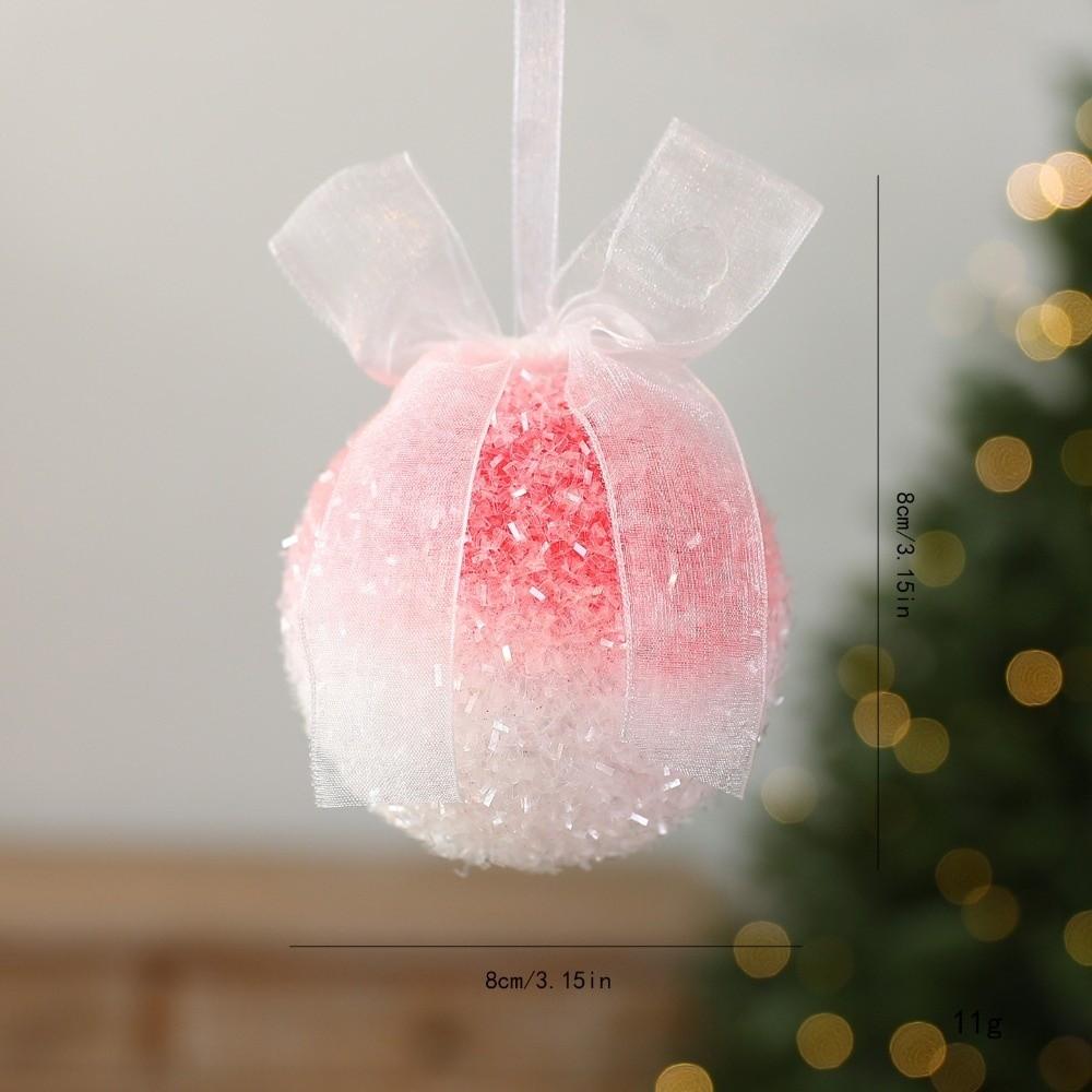 1 Pair Foam Foam Christmas Ball Sequin Bow Foam Christmas Ornaments Christmas Tree