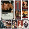 American Movie Die Hard Metal Signs Retro Metal Tin Sign Garage Man Cave Wall Decor Retro Metal Signs Vintage Industrial Decor