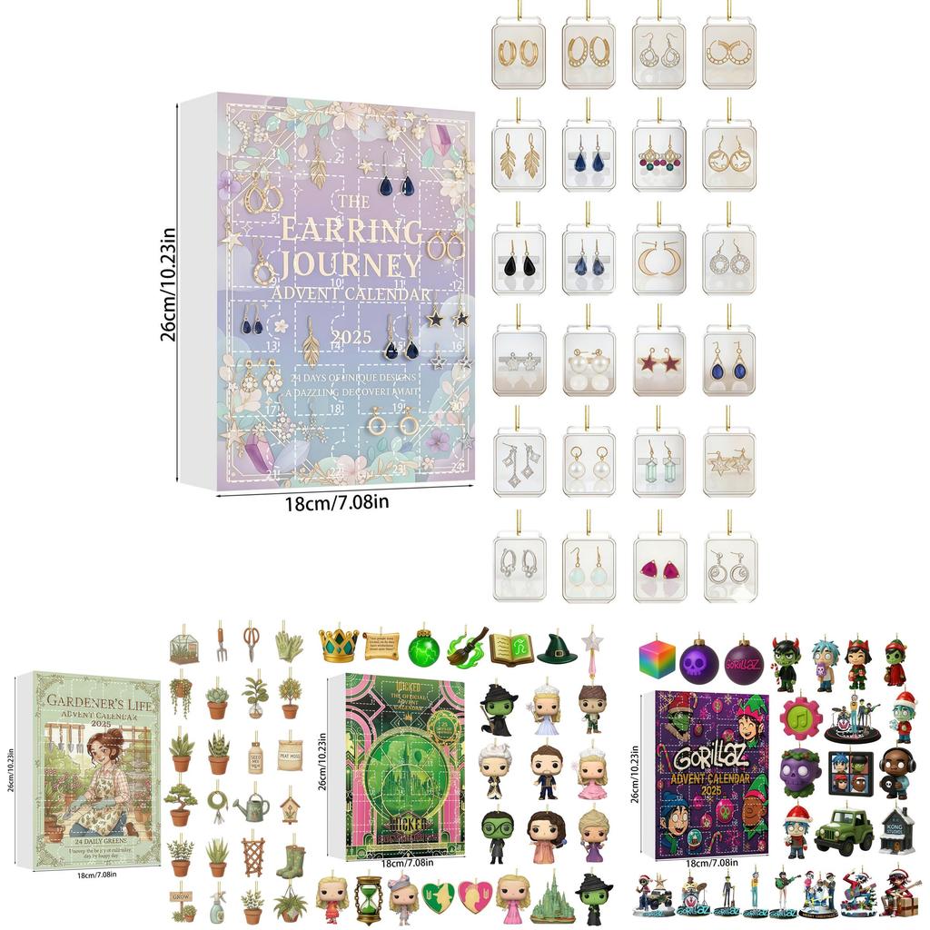 Gorilla Siły Powietrzne Balet Akrylowa Ozdoba Choinkowa Kalendarz Adwentowy Niespodzianka Prezent na Dekorację Świąteczną