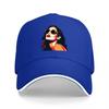 Vintage Pinup Girl Black Baseball Cap Colorful Graphic Print Classic Adjustable Hat for Fashion  Streetwear Enthusiasts