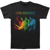 Mens Jimi Hendrix Rainbow Slim Fit T-shirt XXXX-Large Black