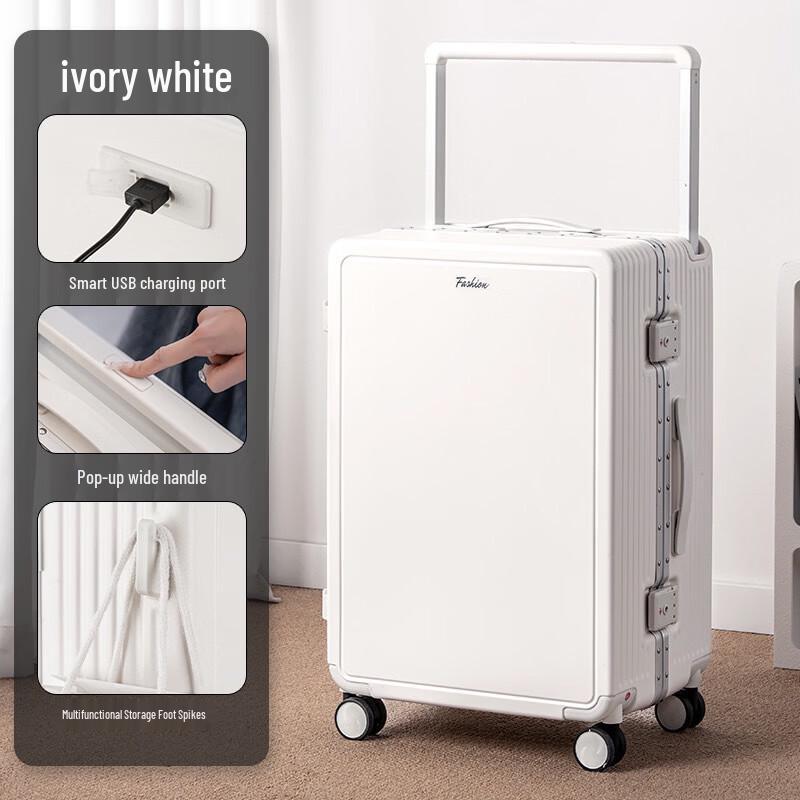 Li Shen Auto-Lift Aluminum Frame Suitcase