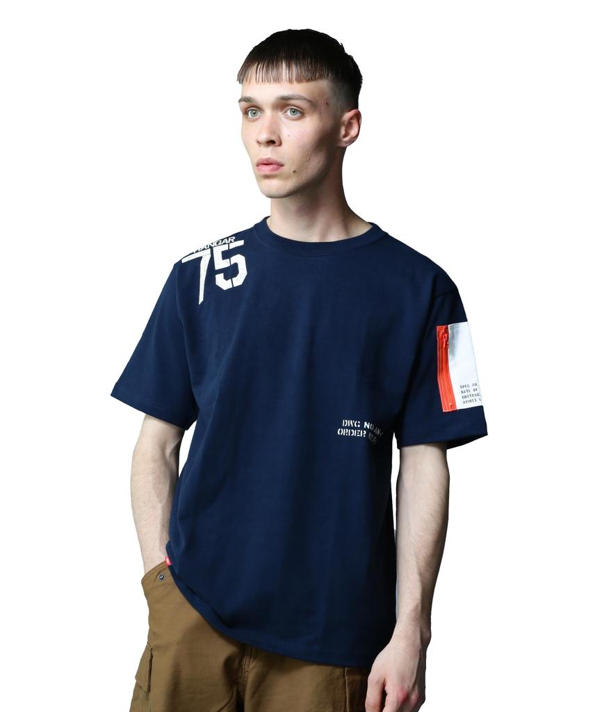 AVIREX REMODEL DESIGN CREW NECK T-SHIRT(WEB&DEPOT Exclusive) M 120 Navy 783-3934025