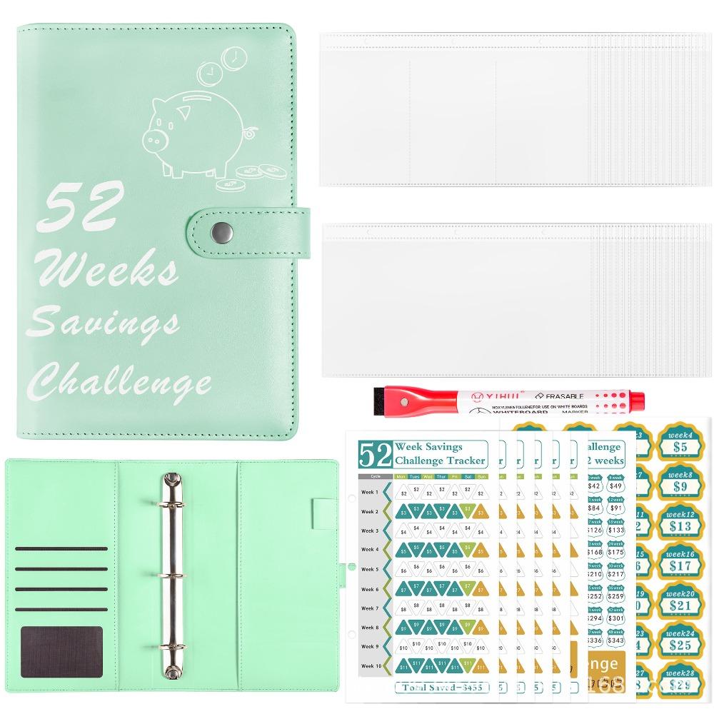 52 Weeks Money Saving Challenge Loose Leaf Savings Tracking Sheets  Tear Resistant