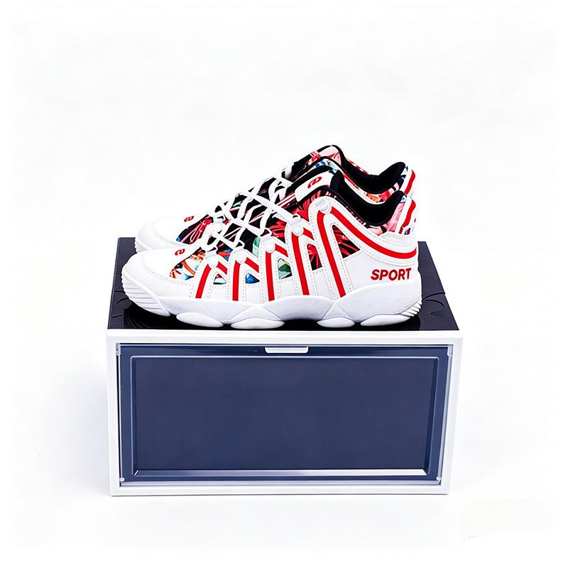 Xinying Transparent Basketball Shoe Box – Men's Side-Opening Storage Rack