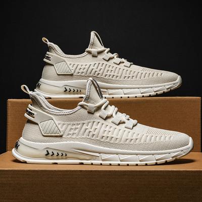 2025 Summer New Sports Shoes, Fashionable Sports Trendy Shoes Men's Running Shoes, Popular Flying Woven Casual Mesh Shoes