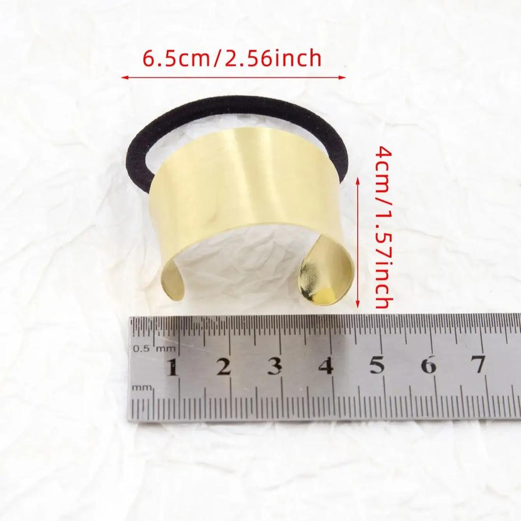 1PC Metal Elastic Hair Band For Girls Women Handmade Scrunchies Korean Ornaments Fashion Hair Accessories