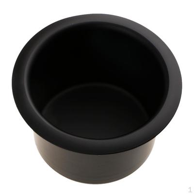 Marine Car Truck RV Cup Drink Holder Storage Base Black Aluminum Alloy : 64mm/2.52''