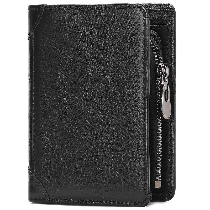 

[SENDEFN] wallet men s bifold genuine leather Popularity brand bifold wallet card case coin purse male For men father s day present One grain per day