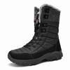 Botas Altas de Invierno para Hombre Botas de Nieve Súper Cálidas Botas de Senderismo Impermeables Parte Superior de Cuero Talla Grande 48 Zapatilla Deportiva Outdoor para Hombre
