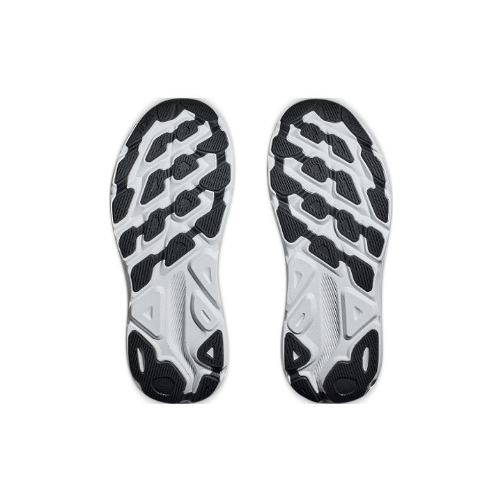 HOKA Clifton 9 Nimbus Cloud Steel Wool Herren Sneaker Weiß 1127895-NCSW