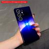 2DFlat Samsung Phone Case Cosmic Blue Light Show Applicable To Galaxy S22 S23 S24 S25ULTRA S26 A12 A13 A14 A15 A16