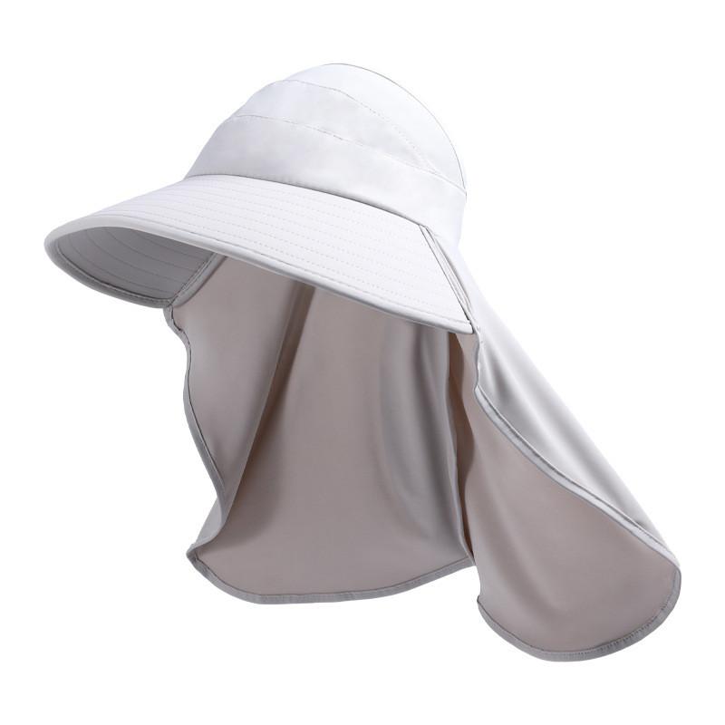 Summer Sun Protection Hat With Wide Brim And Neck Guard For Women Outdoor Sun Shield