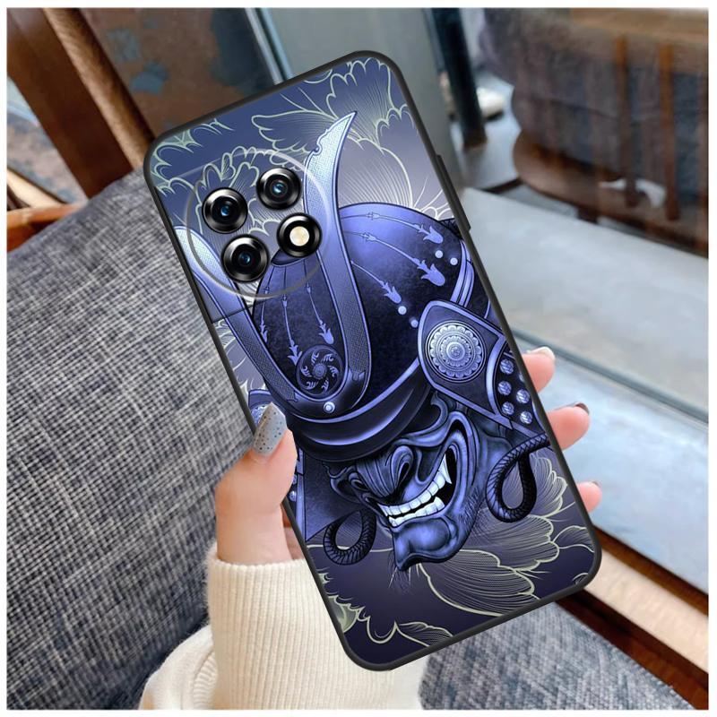 Japanese Samurai Case For OnePlus 13T 8T 10T 9 10 Pro 15 13 12 11 13R 12R Nord CE 5 2 3 4 Lite N20 N30 Coque