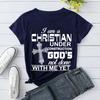 Under Construction God'S Not Done With Me Yet' Letter Print Short Sleeves T Shirts for Men and Women;