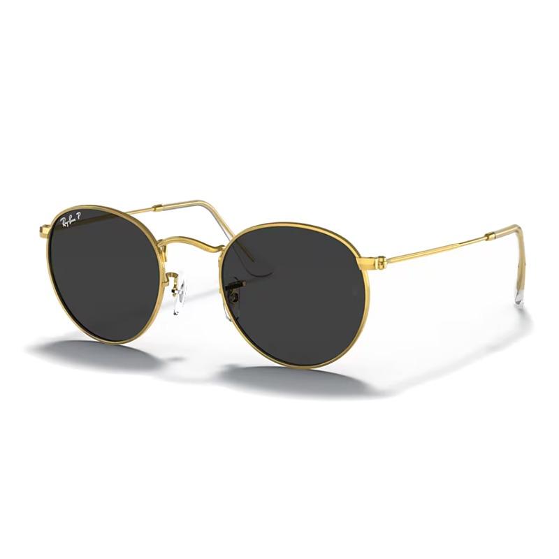 RAYBAN Metal Round Sunglasses Unisex Couple