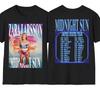 Zara Larsson Midnight Sun Tour 2026 Czarny T-shirt z grafiką