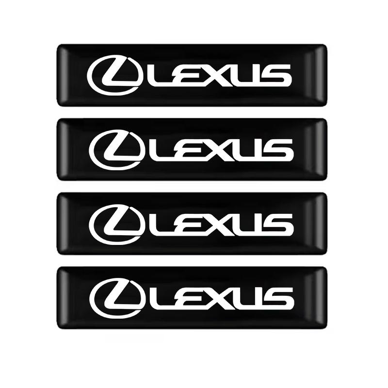 

4/10Pcs Car Stickers Epoxy Emblem Decals Decoration Sticker For Lexus F SPORT RX300 IS200 IS250 ES350 Ct200h UX250h NX300h RX350