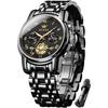 OLEVS Men's Stylish Chronograph Watch Men's Business Popular Brand Large Easy To Read Analog Waterproof Quartz Black
