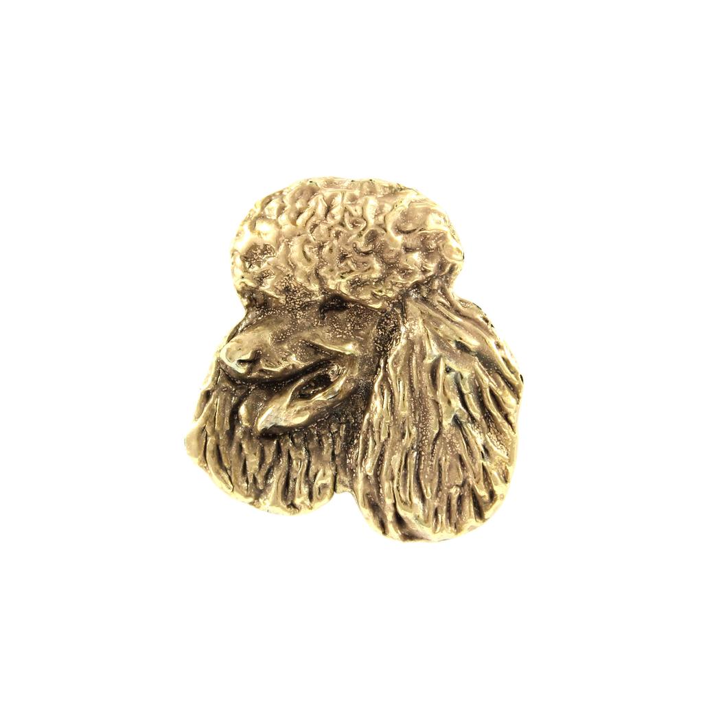 Poodle - gold-plated pin brooch, elegant dog ornament, unique pin by Art-Dog brand
