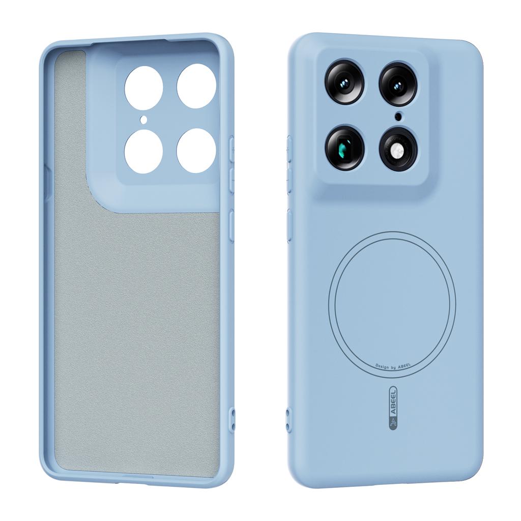 For Motorola Moto Signature 5G X70 Air Pro Case Inner Fur Liquid Silicone For Magsafe Ring Holder Soft Mobile Phone Cover