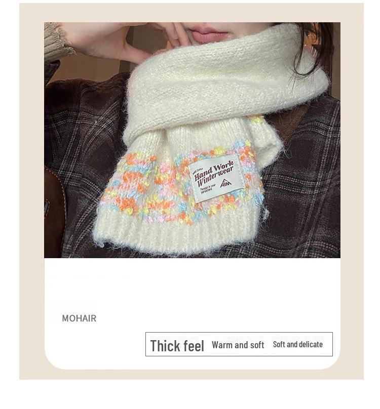 Zimný šál Candy Dots 2024: Mäkká, Žiarivá, Pletená Vlna