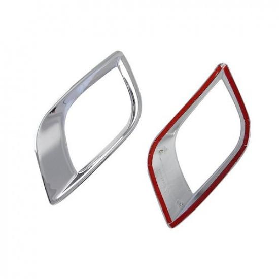 Rear Fog Light Lamp Frame Cover Trim For 2013-2016 Buick Encore Chrome 2pcs